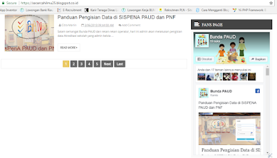 cara menampilkan fanspage di blog