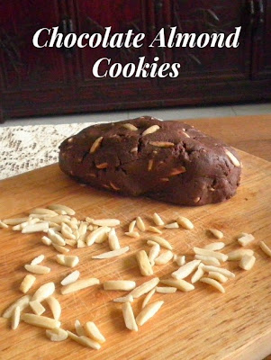 Almond Chocolate Cookies Recipe @ treatntrick.blogspot.com