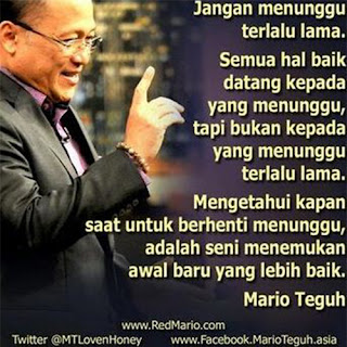 Gambar kata bijak mario teguh jangan menunggu terlalu lama buat dp bbm