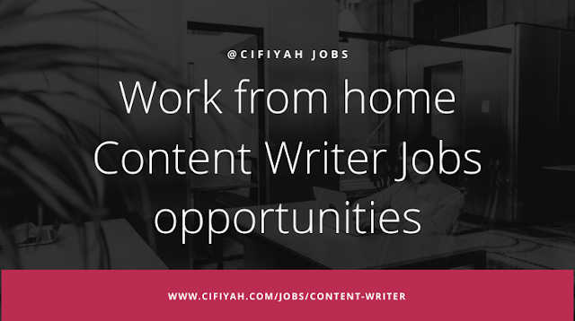 Work from home content writer jobs opportunities in India. 