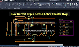 Gambar-Triple-Box-Culvert-3x3-Dwg-Autocad-05