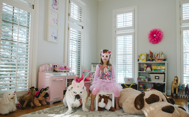 Girl and Animals Friendship Photography