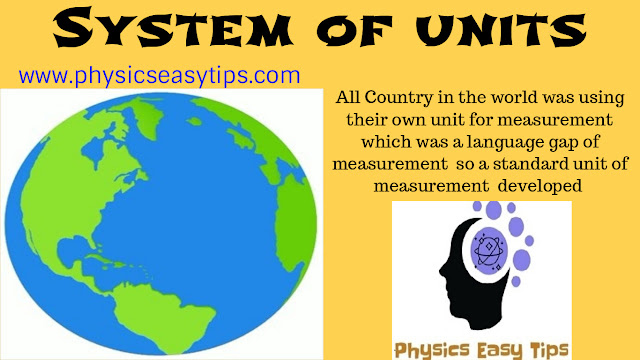 Basic system of units concept  