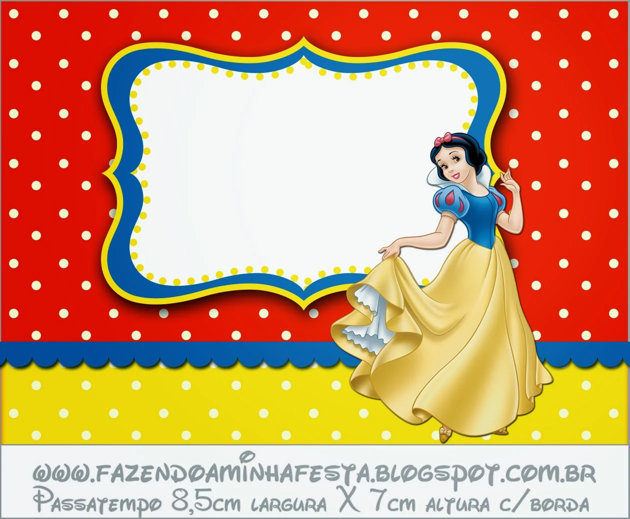 Snow White Free Printable Bar Labels.