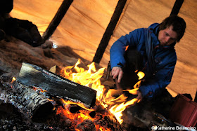 Sami Tent Lunch Outdoor Winter Activities in Sweden's Lapland