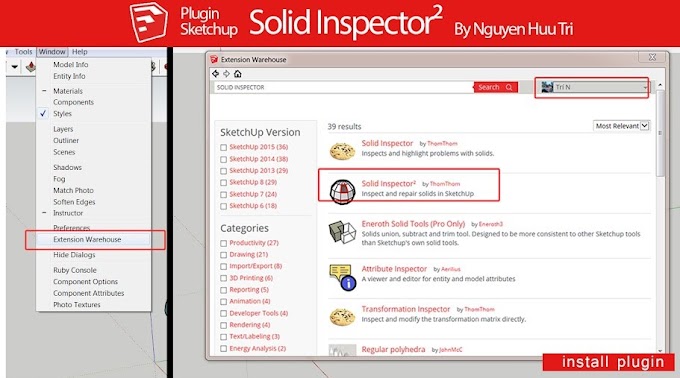 Hướng dẫn Solid Inspector 2 - Plugin Sketchup sửa lỗi "non-solid"