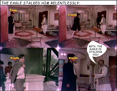 The Eagle stalks Shashi Kapoor...