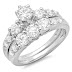 3 Stone Bridal Engagement Rings