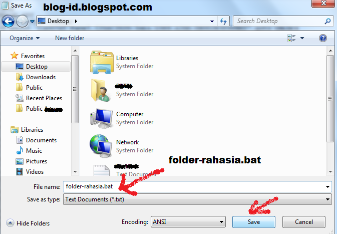 Blog ID Cara Kunci Folder Tanpa Software