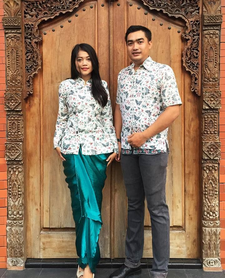  34 model baju kebaya batik couple modern untuk 