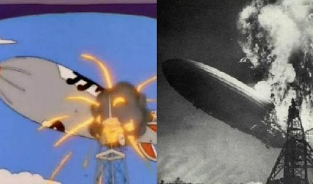 El desastre del Hindenburg, Los Simpsons