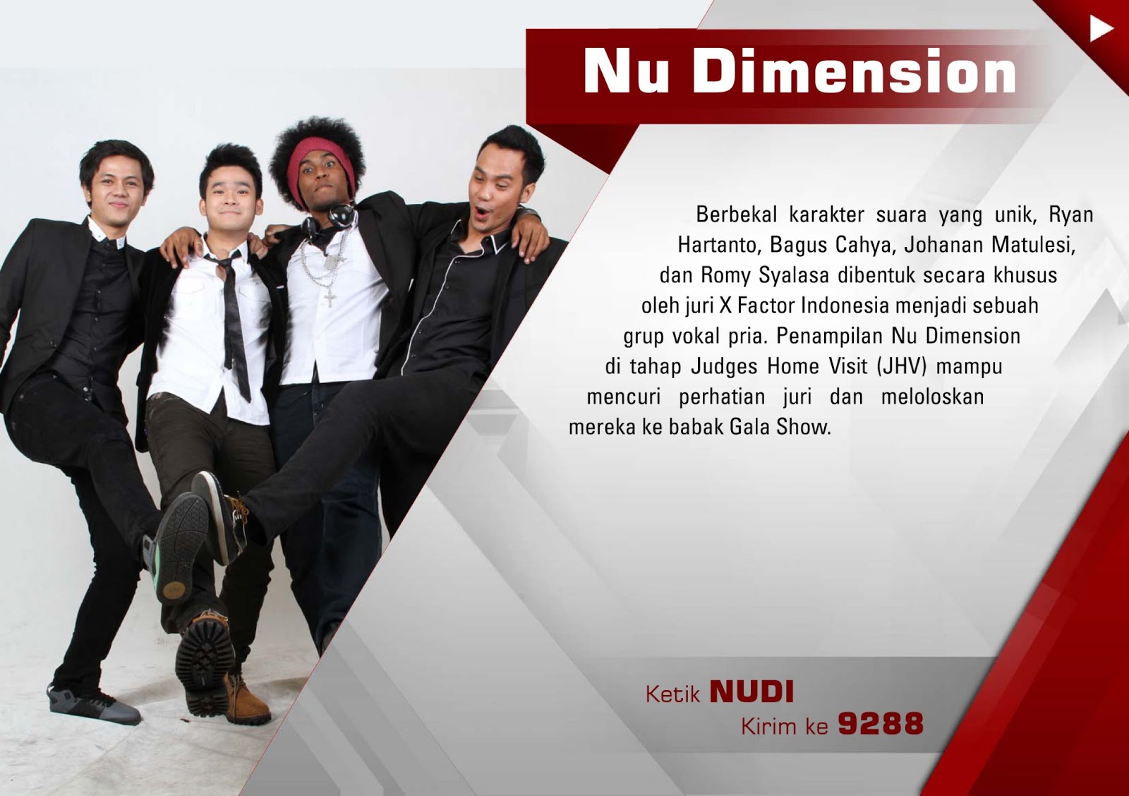 NU DIMENSION - Kirana ( Dewa 19 ) - GALA SHOW 5 - X Factor Indonesia 22 Maret 2013 