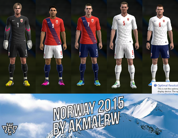 Update PES 2013 Norway 2015 Kit