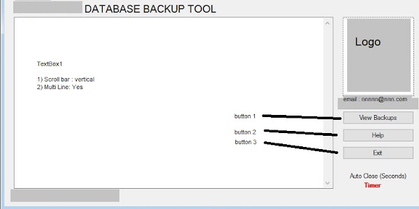 VB.NET Example Code to backup MySQL Database using mysqldump command in VB using Visual Studio 2015