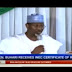 #NigeriaDecides: [HAPPENING NOW] Buhari Receives INEC's Certificate of Return
