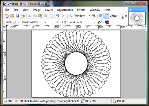 Spirograph in Paint.Net