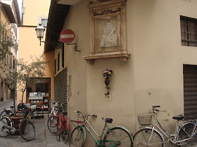 Tabernacoli Fiorentini Tablernacle in Florence Italy Devotional Art during the Plague Shrine