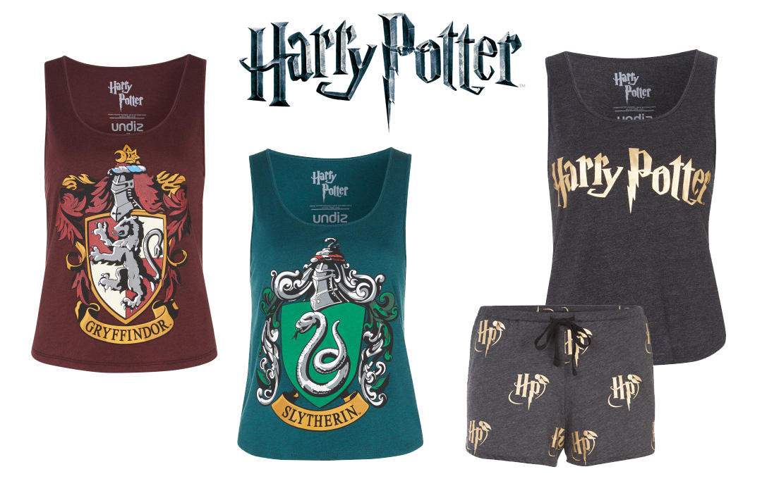 Undiz geek collection, harry potter, griffindor, slytherin, pj’s, sleepwear, pajamas