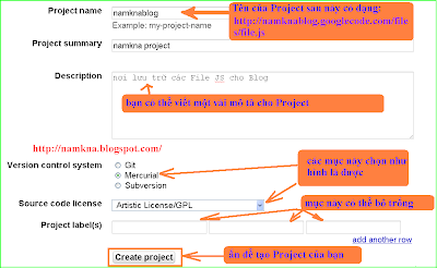 Hướng dẫn sử dụng Google code để chứa các file JS (javascript) - http://namkna.blogspot.com/