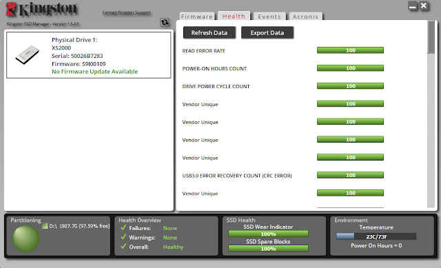 RENDIMIENTO KINGSTON XS2000 2 TB