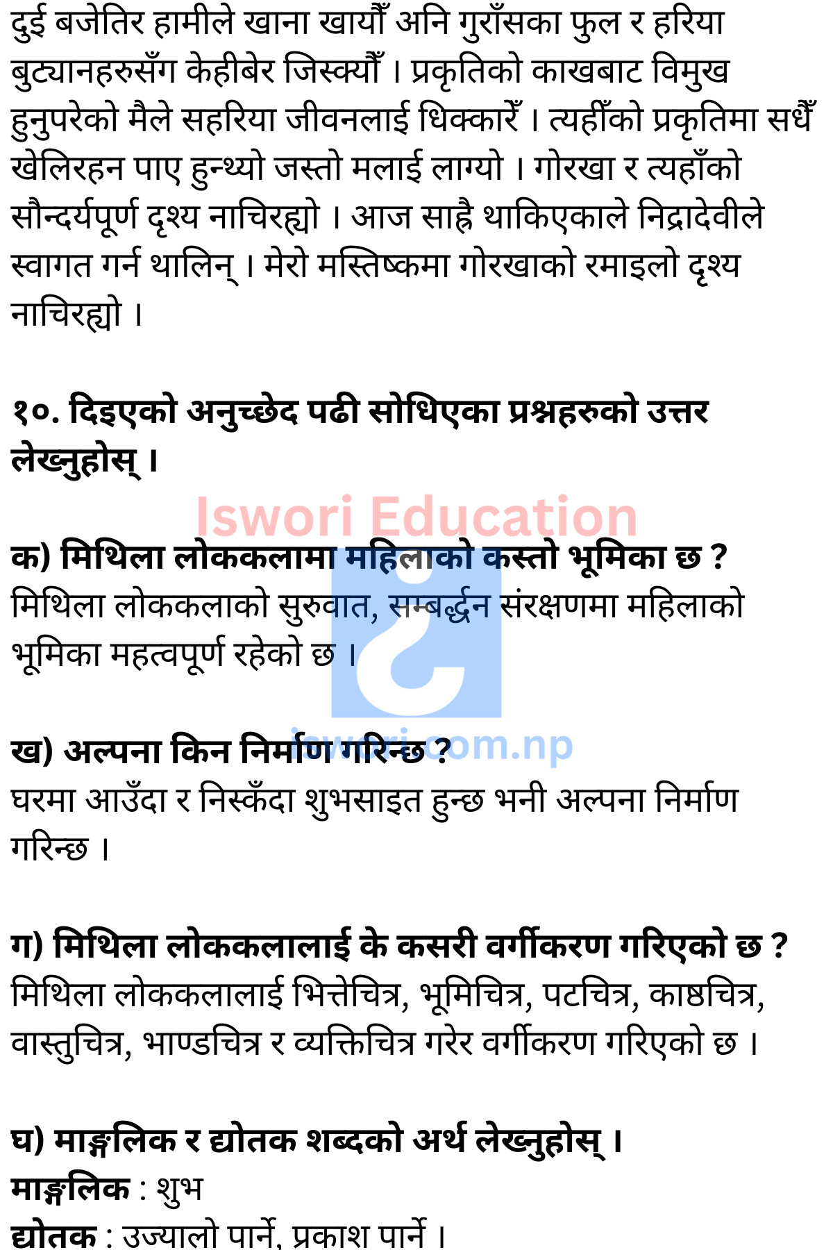 Rara Bhraman Exercise, Question Answer, Grammar: Class 11 Nepali Unit 11