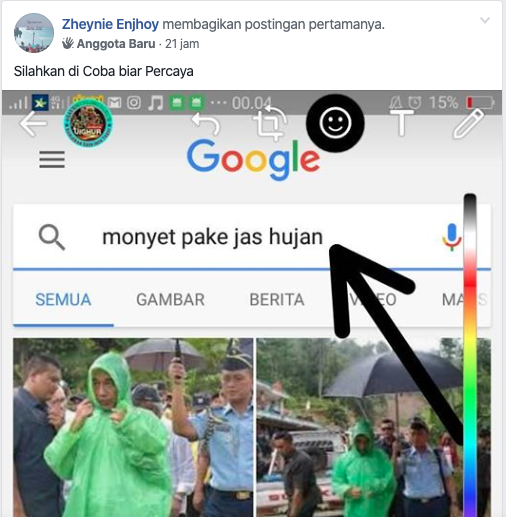 Presiden Jokowi Jadi Monyet Pakai Jas Hujan Di Google Ini Fakta Sebenarnya