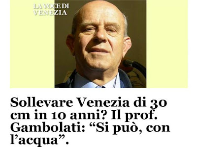 Il prof Gambolati su ''La Voce di Venezia''