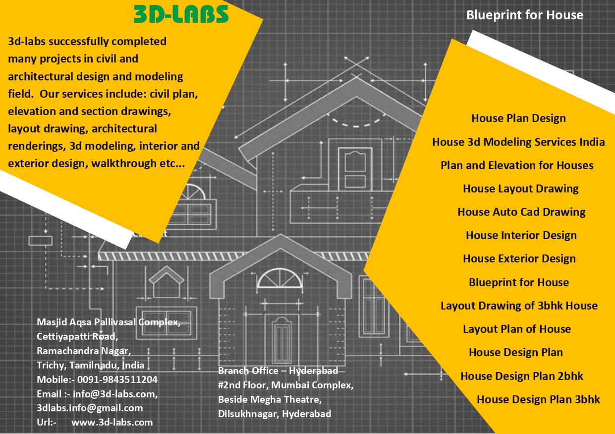 3DLABS: blueprint for house in hyderabad