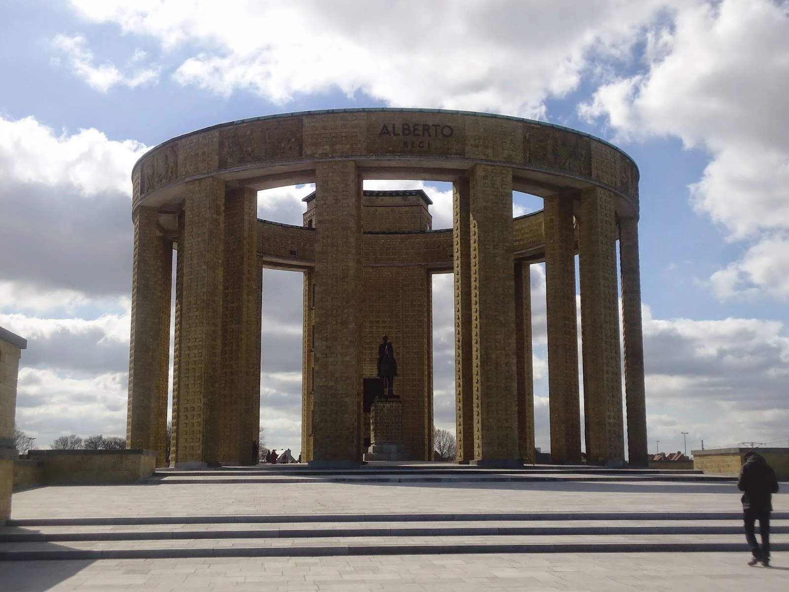 Albert I monument in Nieuwpoort Belgium 