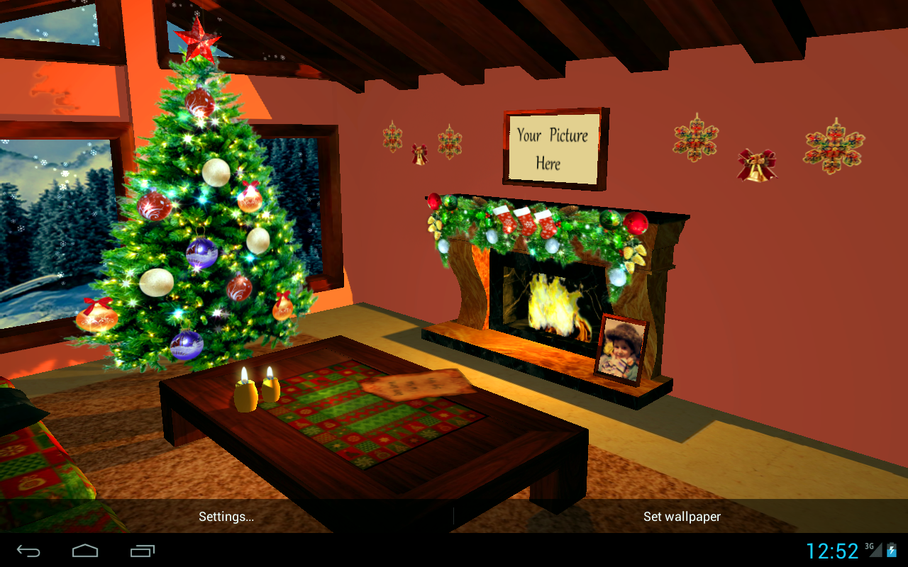 Christmas Fireplace LWP Full Apk Terbaru