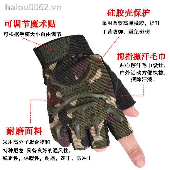 ㍿✢Children s Half Finger Gloves Tactical Parent-child Men Cycling Sports Fitness Mountaineering Non-slip Spring, Summer and Autumn Seasons Thin Style