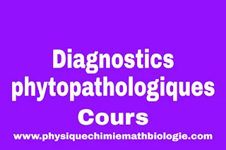 Cours de Diagnostics phytopathologiques PDF