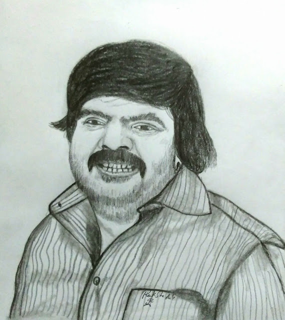 PENCIL DRAWING - ACTOR T.RAJENDAR