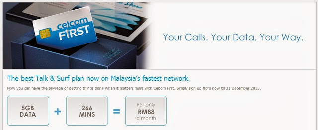 Celcom Talk & Surf 2013 Latest Promotion 