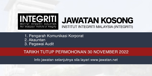 Jawatan Kosong Institut Integriti Malaysia 2022