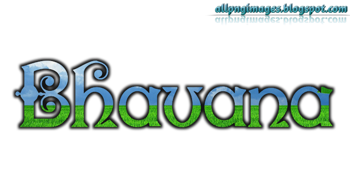 Bhavana 3D name PNG image
