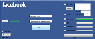 facebook Hacking Software  free download v1.8 with serial key
