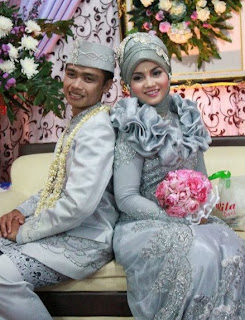 karangan bunga pengantin