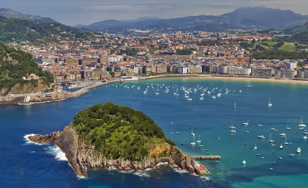 La playa de la Concha en San Sebastián