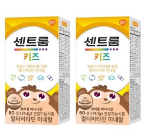 센트룸 키즈 멀티비타민 미네랄, 60정, 2개