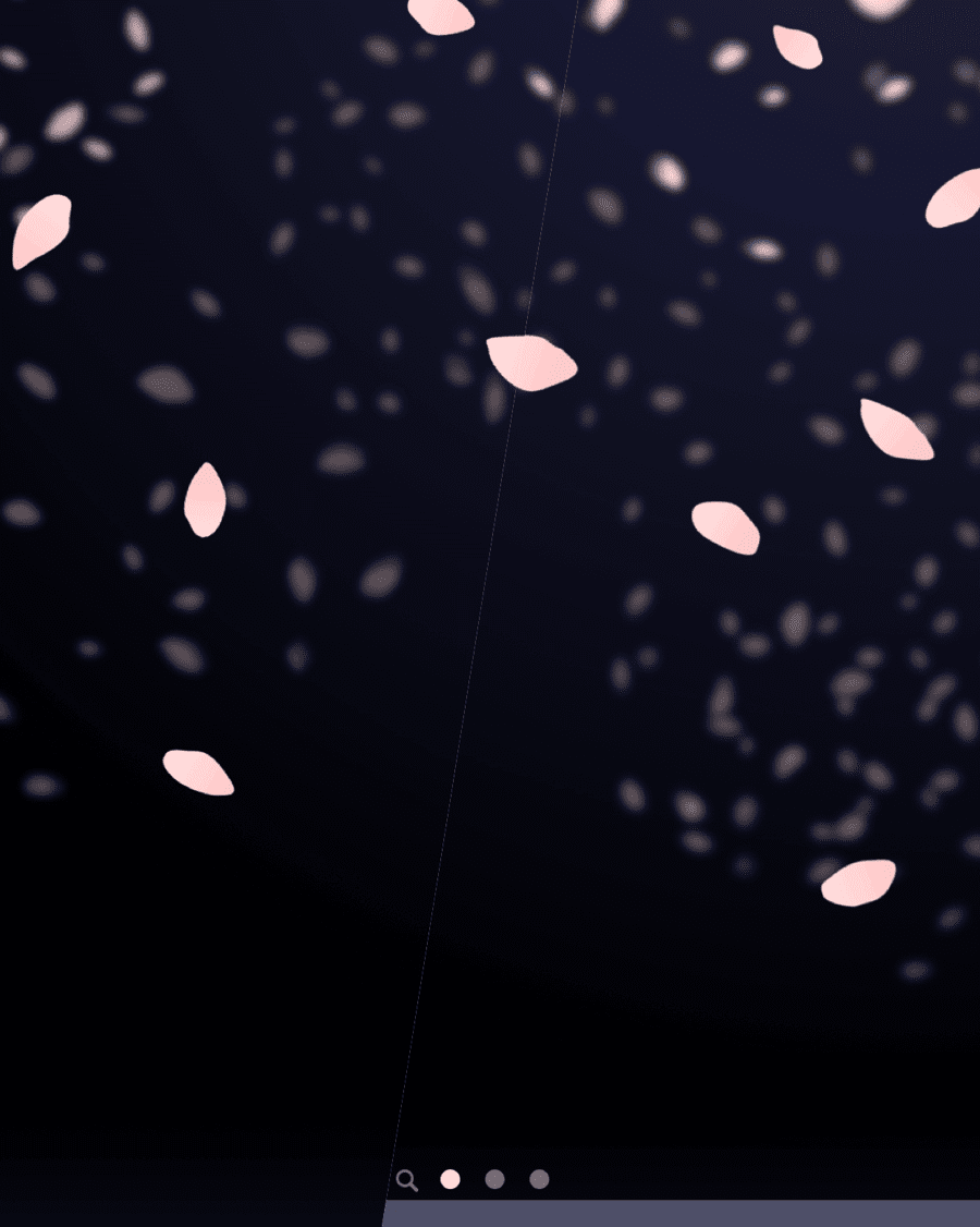 夜の桜吹雪のiphone壁紙を春の壁紙に追加しました 不思議なiphone