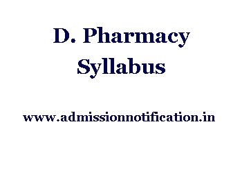 D. Pharmacy Syllabus