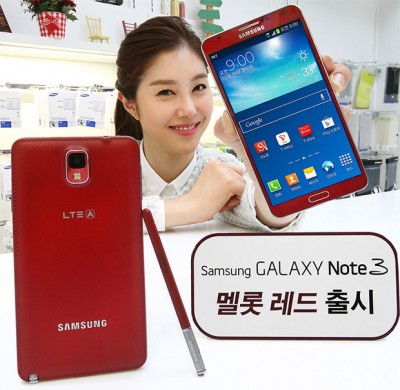 Samsung Luncurkan Galaxy Note 3 Merlot Red