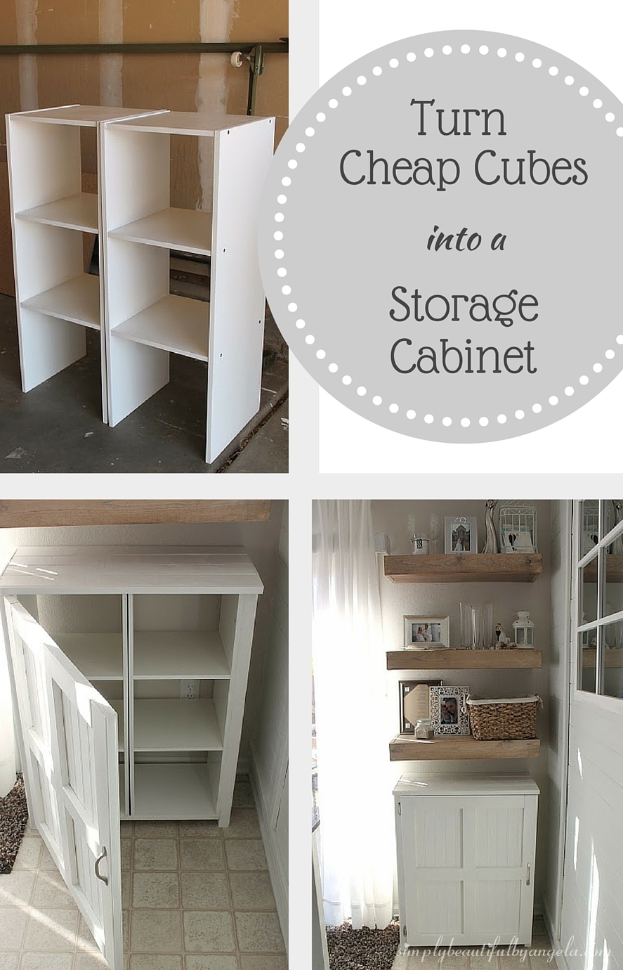 Diy Storage Cabinet Using Cheap Cube Units Simply Beautiful By Angela