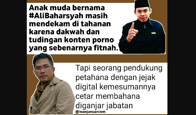 Anak Muda Berdakwah Mendekam di Penjara, Tapi Pendukung Petahana Jejak Digital Kemesumannya Cetar Membahana Diganjar Jabatan