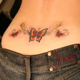 Tramp Stamp Tattoos Butterfly Designs