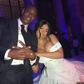 Dave Chappelle and Cardi B at Rihanna Diamond Ball