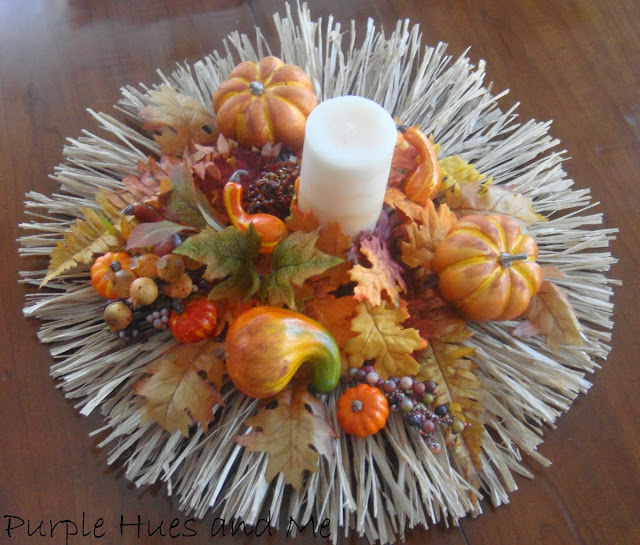  How to make a Raffia Fall Centerpiece