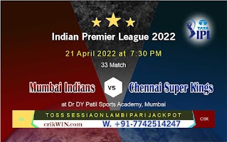 IPL 2022 CSK vs MI 33rd Match Prediction Who will win Today Astrology
