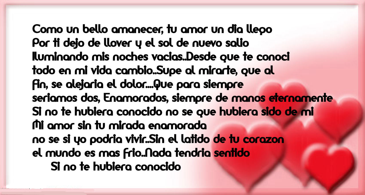 o un bello amanecer tu amor un d­a llego por ti dejo de llover y el sol de nuevo salio iluminando mis d­as desde que te conoc­ todo en mi vida es